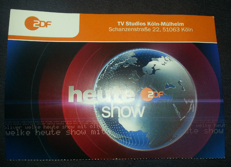 Ein Besuch der "heute-show" Aufzeichnung