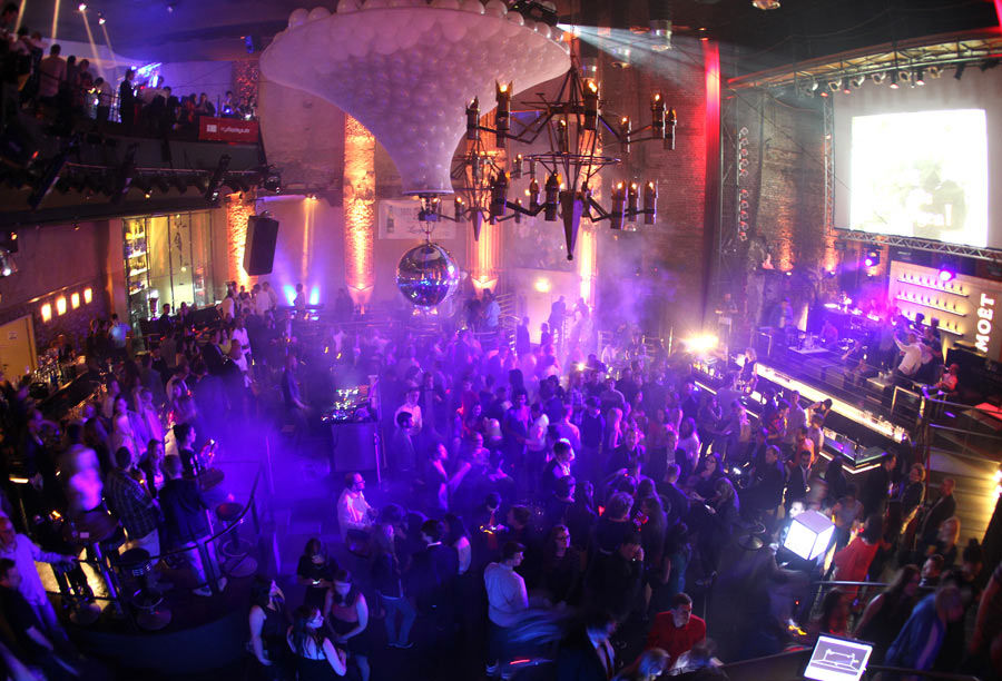 Ein Foto von der After-Show-Party des Webvideopreises 2014